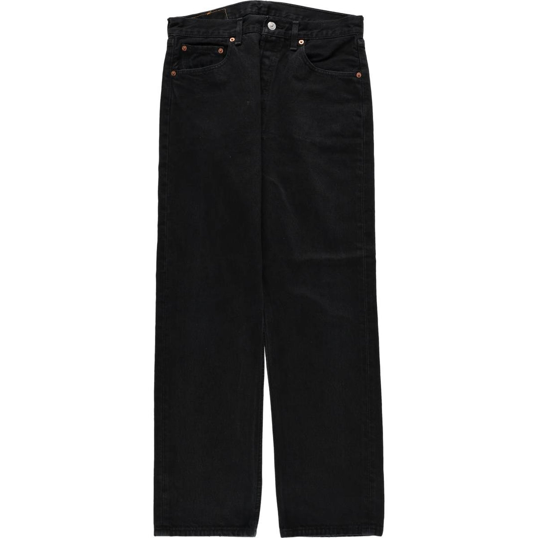 Levi's 501-0165 Black Denim Straight Denim Pants, Men's Size W32 cotton black type Vintage Second Hand