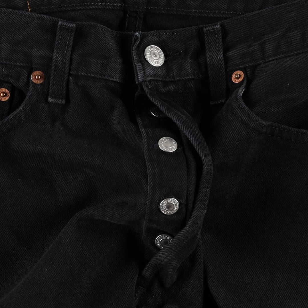 Levi's 501-0165 Black Denim Straight Denim Pants, Men's Size W32 cotton black type Vintage Second Hand
