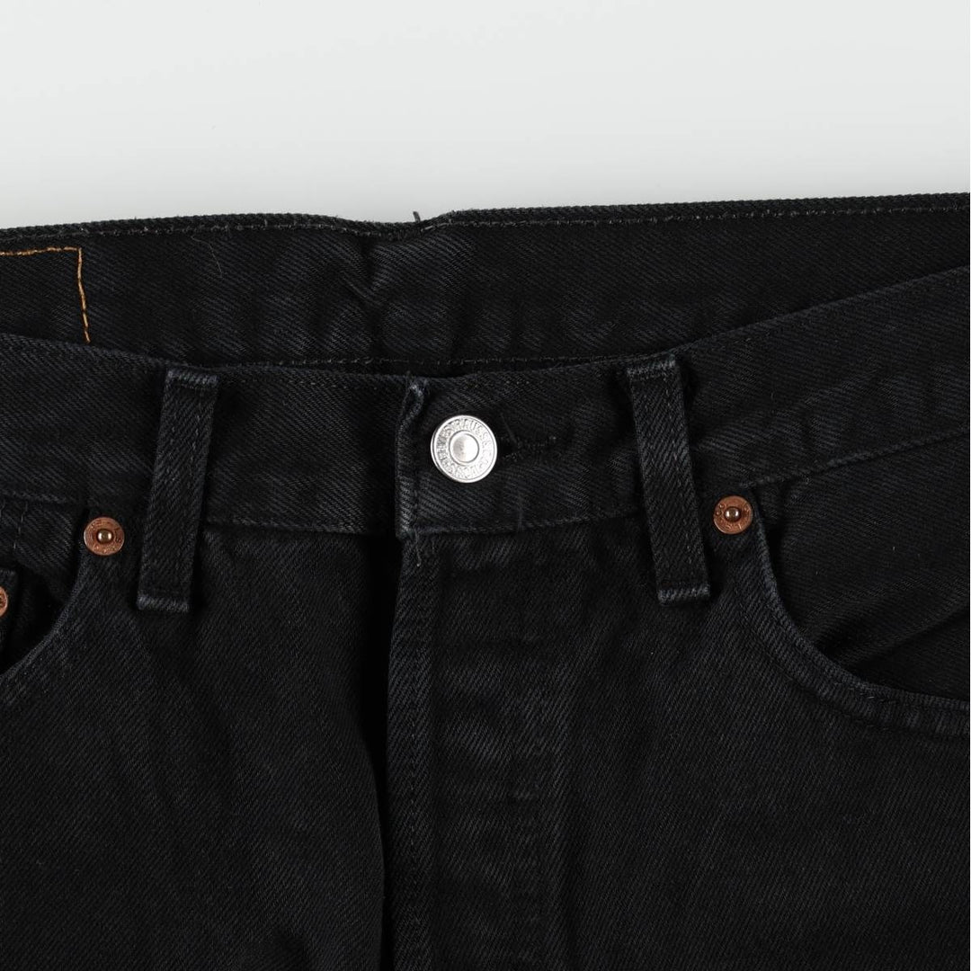 Levi's 501-0165 Black Denim Straight Denim Pants, Men's Size W32 cotton black type Vintage Second Hand
