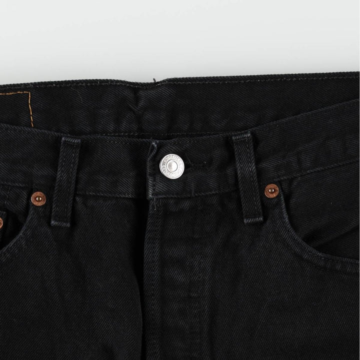 Levi's 501-0165 Black Denim Straight Denim Pants, Men's Size W32 cotton black type Vintage Second Hand