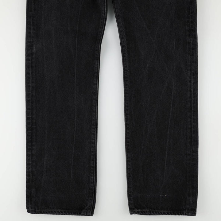 Levi's 501-0660 Black Denim Straight Leg Denim Pants, Men's Size 35 cotton black type Vintage Second Hand