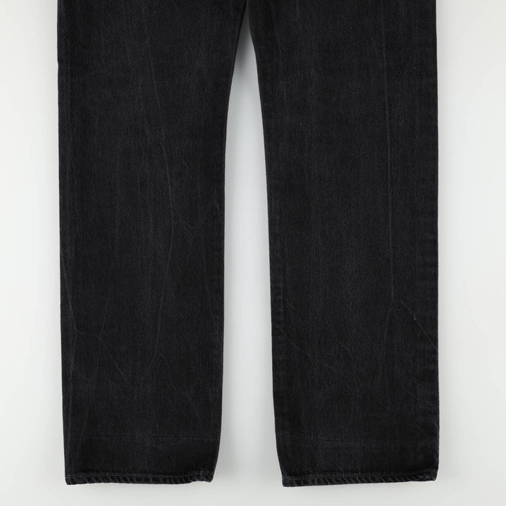 Levi's 501-0660 Black Denim Straight Leg Denim Pants, Men's Size 35 cotton black type Vintage Second Hand