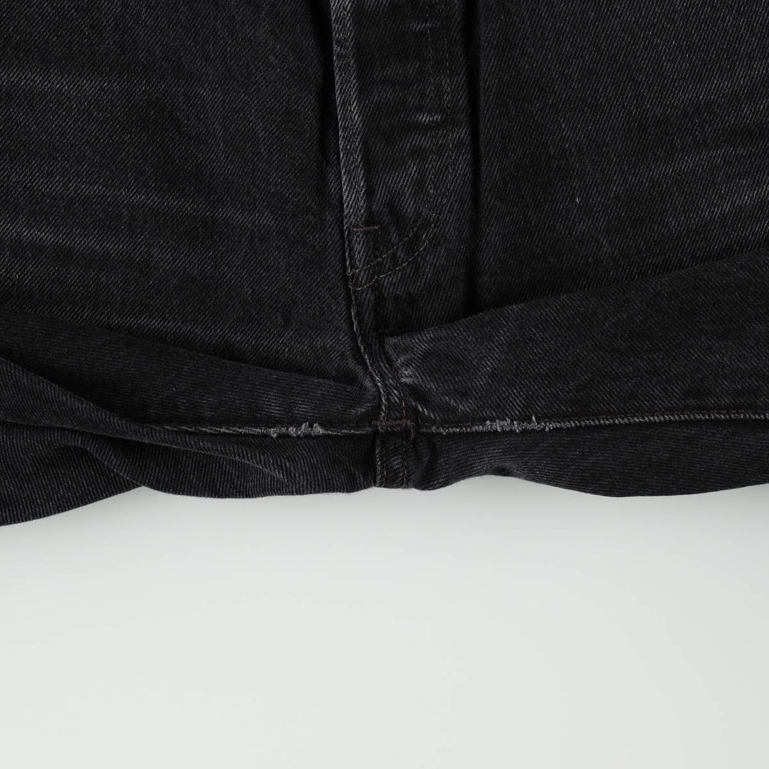 Levi's 501-0660 Black Denim Straight Leg Denim Pants, Men's Size 35 cotton black type Vintage Second Hand