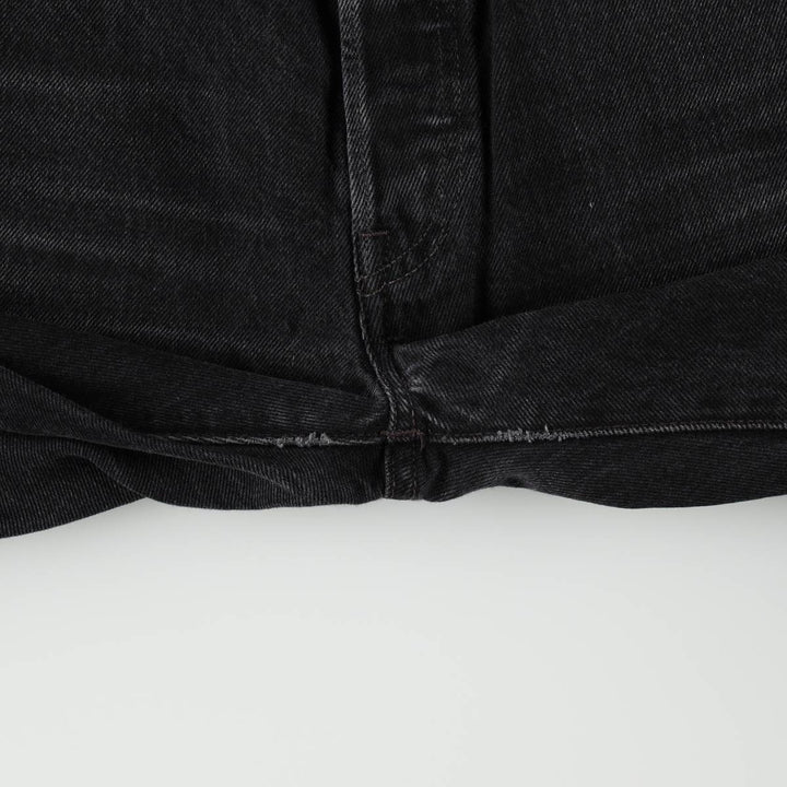 Levi's 501-0660 Black Denim Straight Leg Denim Pants, Men's Size 35 cotton black type Vintage Second Hand