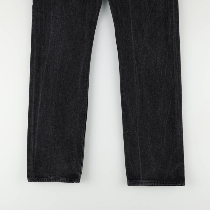 Levi's 501-0660 Black Denim Straight Leg Denim Pants, Men's Size W32 cotton black type Vintage Second Hand
