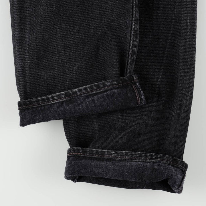 Levi's 501-0660 Black Denim Straight Leg Denim Pants, Men's Size W32 cotton black type Vintage Second Hand