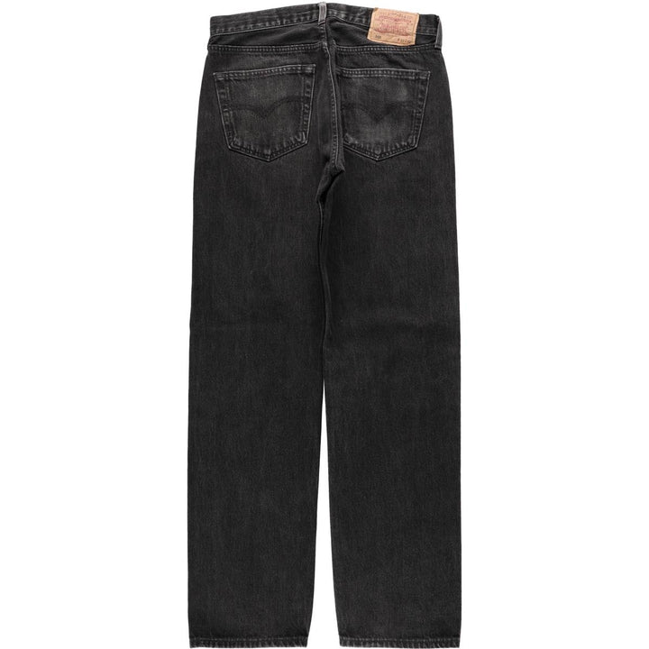 1990'S Levi's 501-0185 Black Denim Straight Leg Jeans, Men's Size W31 (approx.), Vintage cotton black type Vintage Second Hand