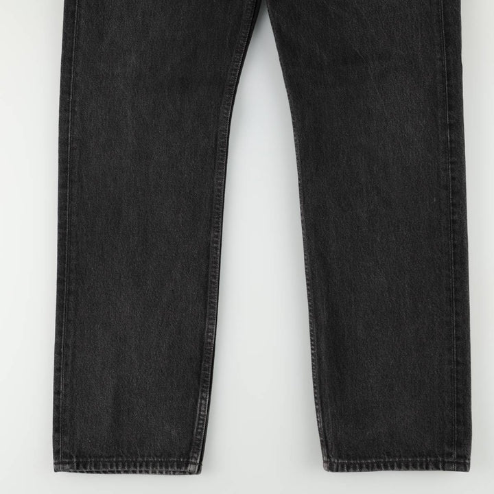 1990'S Levi's 501-0185 Black Denim Straight Leg Jeans, Men's Size W31 (approx.), Vintage cotton black type Vintage Second Hand