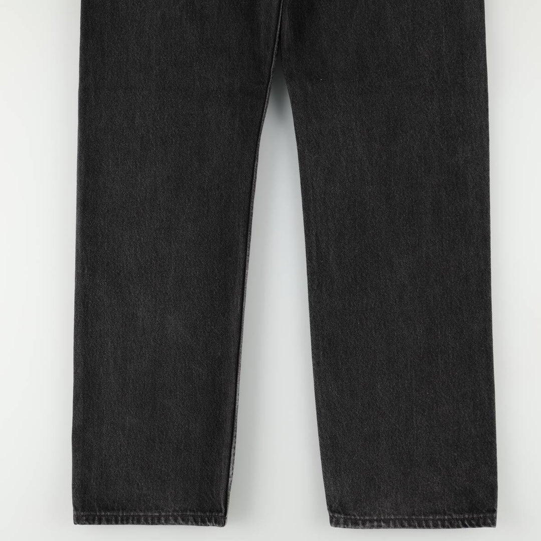 1990'S Levi's 501-0185 Black Denim Straight Leg Jeans, Men's Size W31 (approx.), Vintage cotton black type Vintage Second Hand