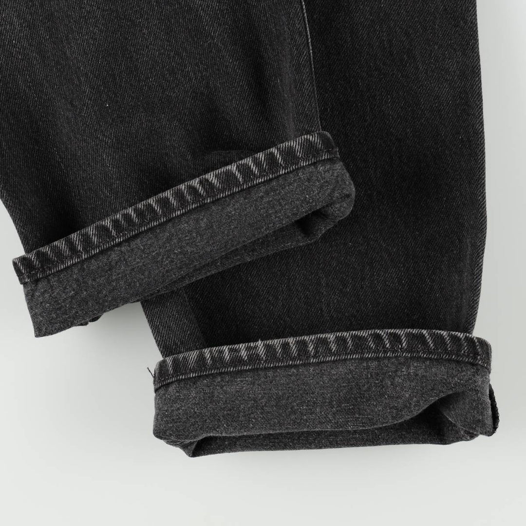 1990'S Levi's 501-0185 Black Denim Straight Leg Jeans, Men's Size W31 (approx.), Vintage cotton black type Vintage Second Hand