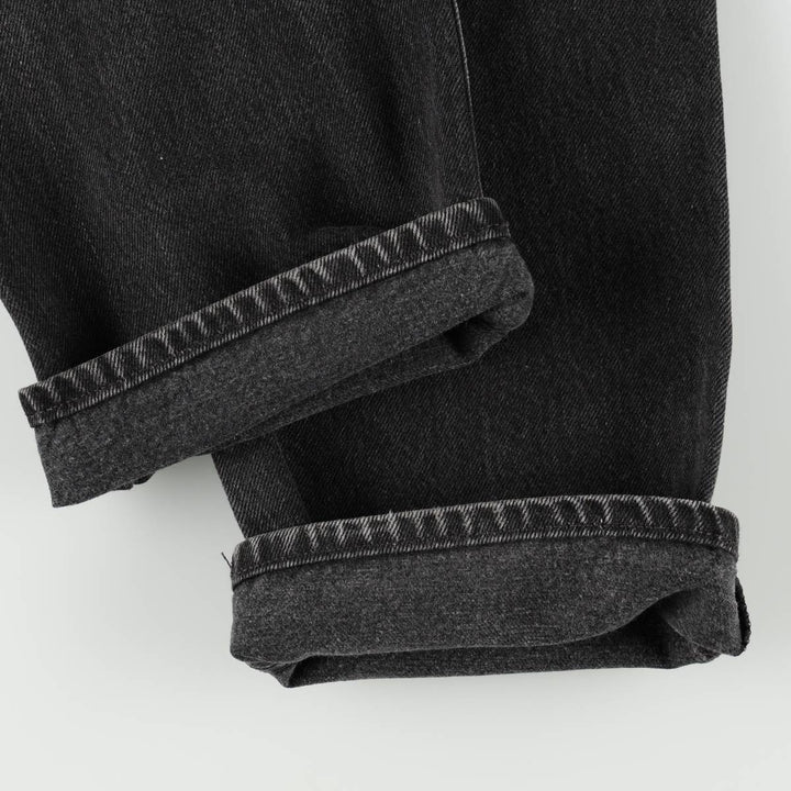 1990'S Levi's 501-0185 Black Denim Straight Leg Jeans, Men's Size W31 (approx.), Vintage cotton black type Vintage Second Hand
