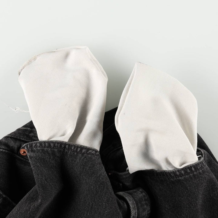 1990'S Levi's 501-0185 Black Denim Straight Leg Jeans, Men's Size W31 (approx.), Vintage cotton black type Vintage Second Hand