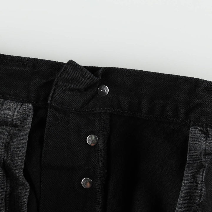 Levi's 501-0165 Black Denim Straight Leg Jeans, Men's Size W35 (approx.) cotton black type Vintage Second Hand