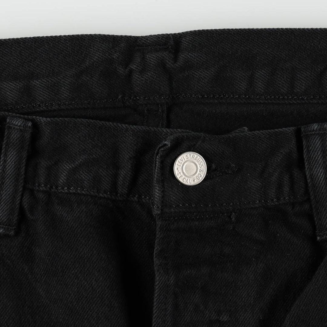 Levi's 501-0165 Black Denim Straight Leg Jeans, Men's Size W35 (approx.) cotton black type Vintage Second Hand
