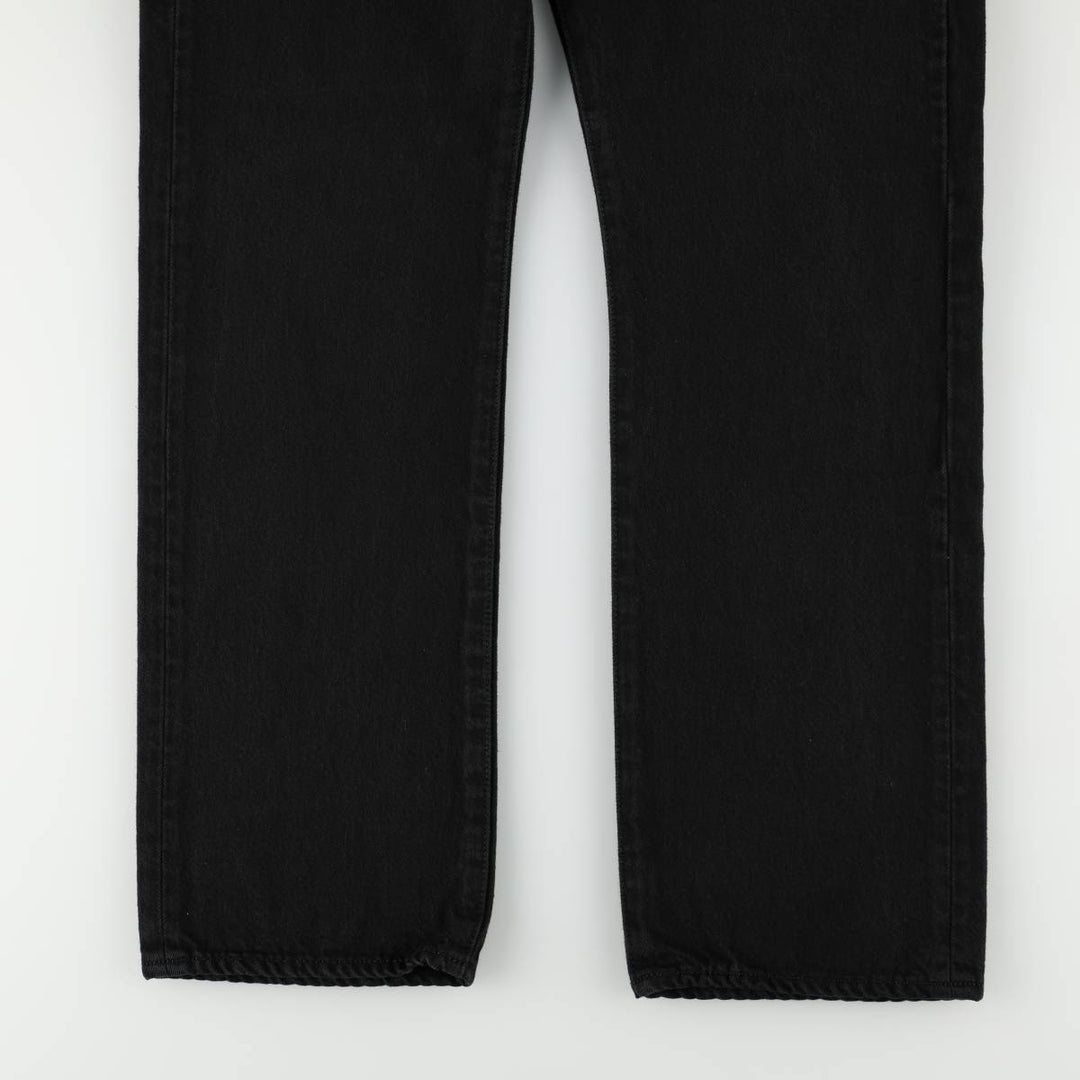 Levi's 501-0165 Black Denim Straight Leg Jeans, Men's Size W35 (approx.) cotton black type Vintage Second Hand