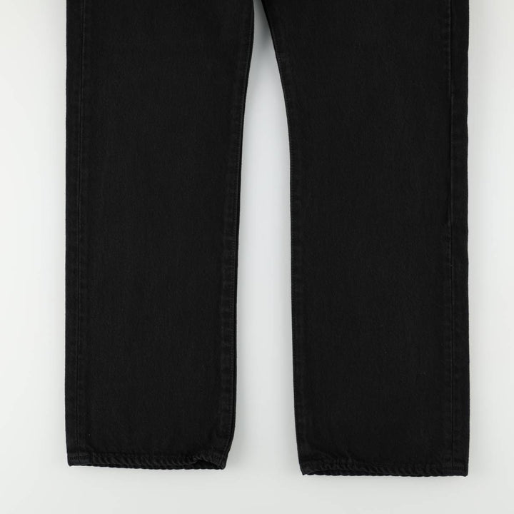 Levi's 501-0165 Black Denim Straight Leg Jeans, Men's Size W35 (approx.) cotton black type Vintage Second Hand