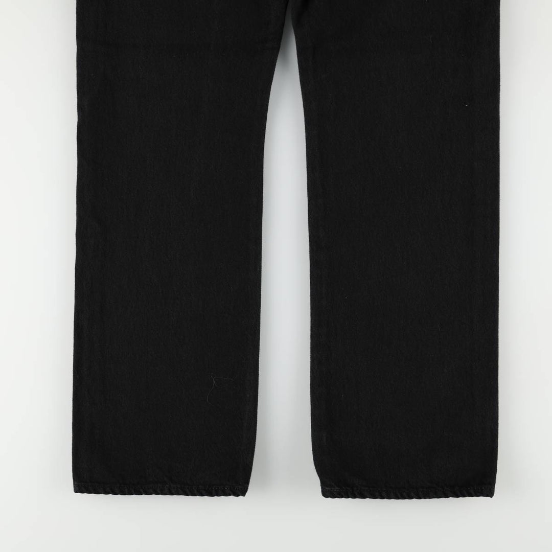 Levi's 501-0165 Black Denim Straight Leg Jeans, Men's Size W35 (approx.) cotton black type Vintage Second Hand