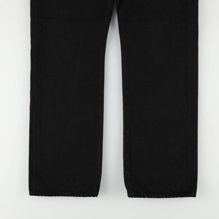 Levi's 501-0165 Black Denim Straight Leg Jeans, Men's Size W35 (approx.) cotton black type Vintage Second Hand
