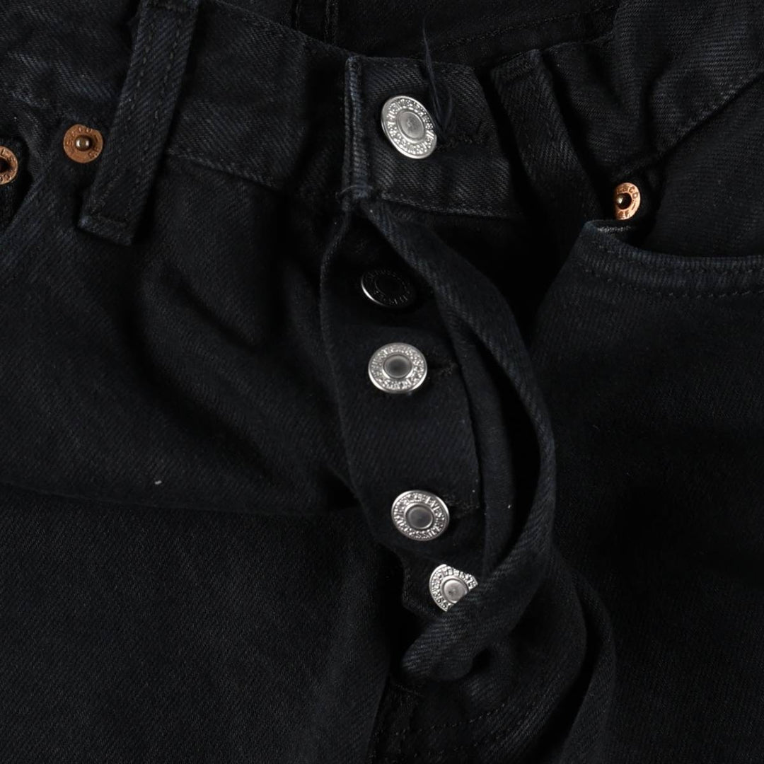 2000'S Levi's 501-0165 Euro Model Black Denim Straight Leg Jeans, Men's Size W33 (approx.) cotton black type Vintage Second Hand