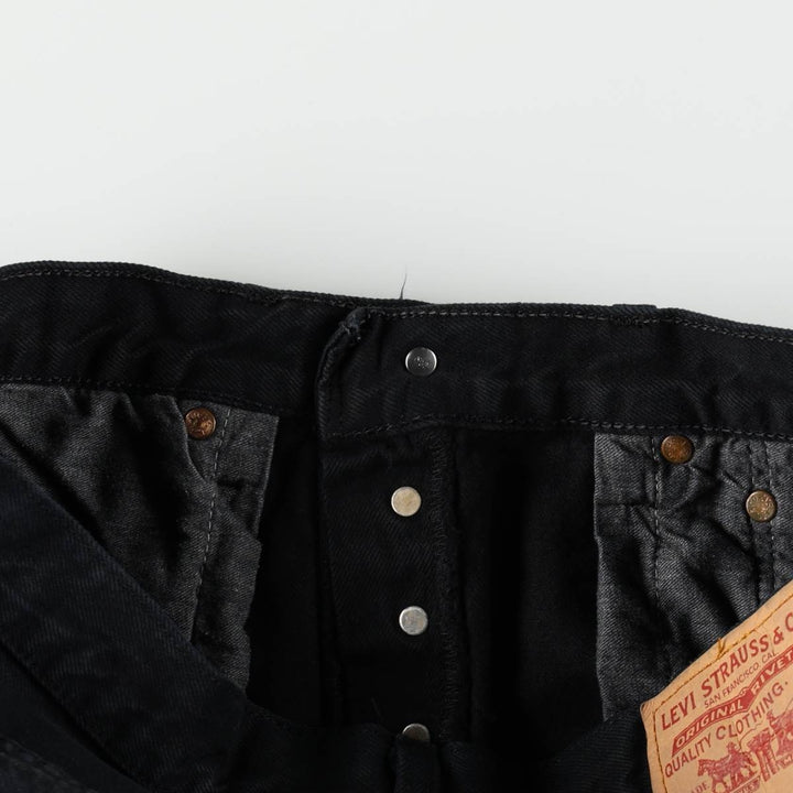 2000'S Levi's 501-0165 Euro Model Black Denim Straight Leg Jeans, Men's Size W33 (approx.) cotton black type Vintage Second Hand