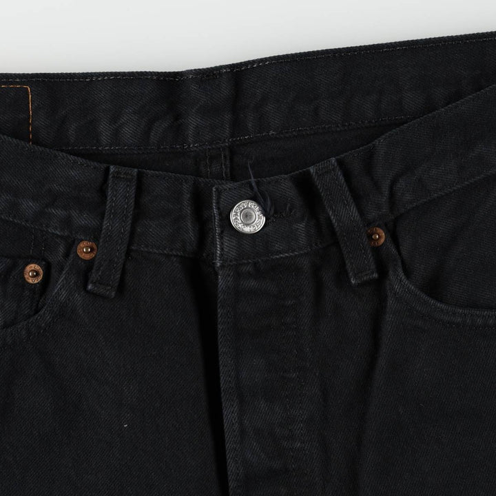 2000'S Levi's 501-0165 Euro Model Black Denim Straight Leg Jeans, Men's Size W33 (approx.) cotton black type Vintage Second Hand