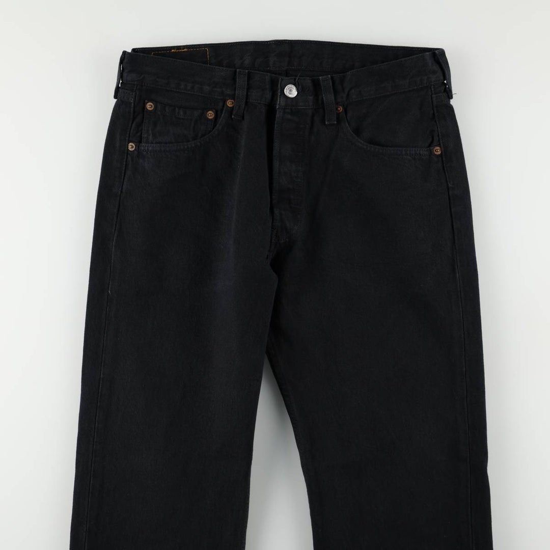 2000'S Levi's 501-0165 Euro Model Black Denim Straight Leg Jeans, Men's Size W33 (approx.) cotton black type Vintage Second Hand