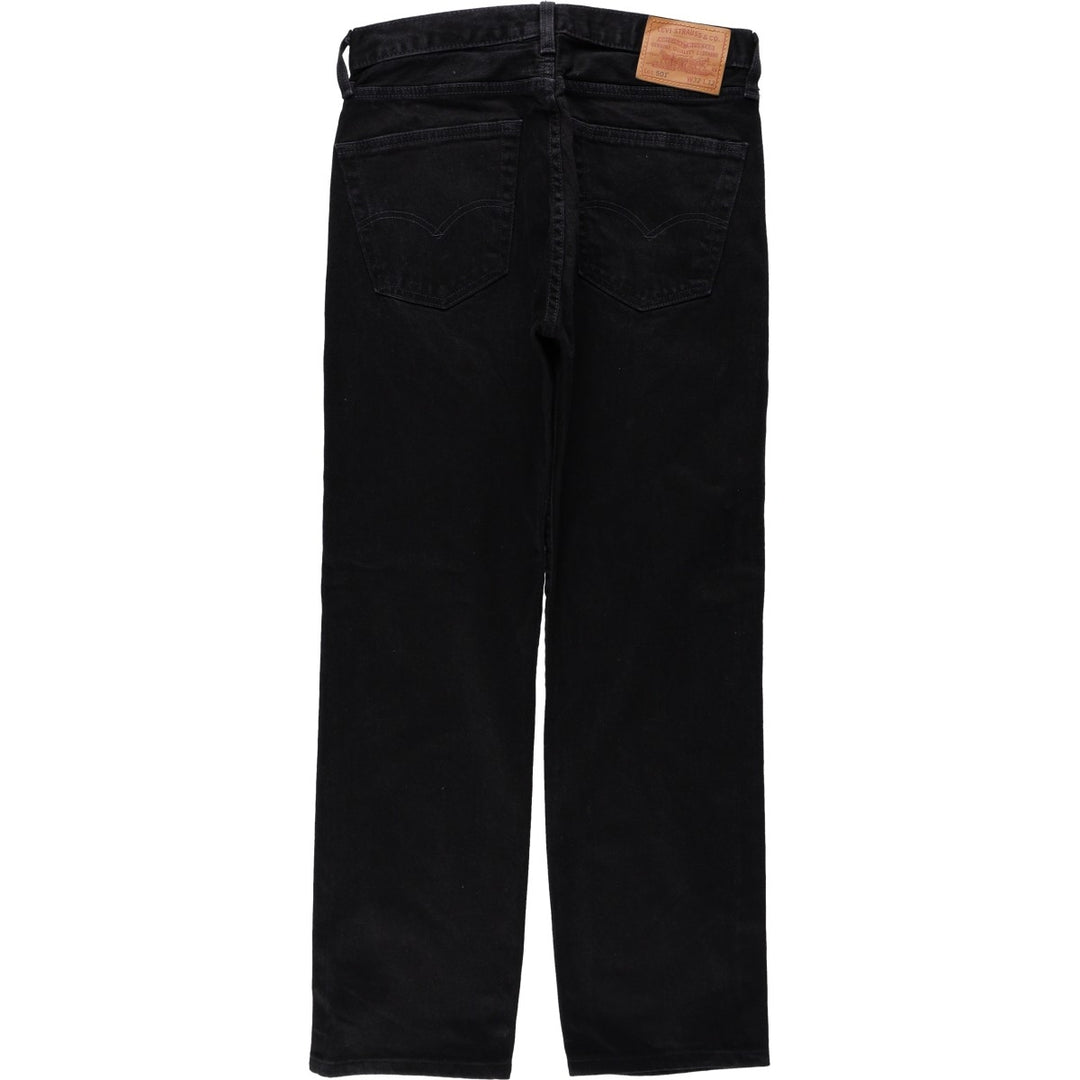 Levi's 501 Premium Black Denim Straight Leg Jeans, Men's Size W31 (approx.) unclear black type Vintage Second Hand