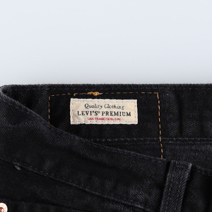 Levi's 501 Premium Black Denim Straight Leg Jeans, Men's Size W31 (approx.) unclear black type Vintage Second Hand