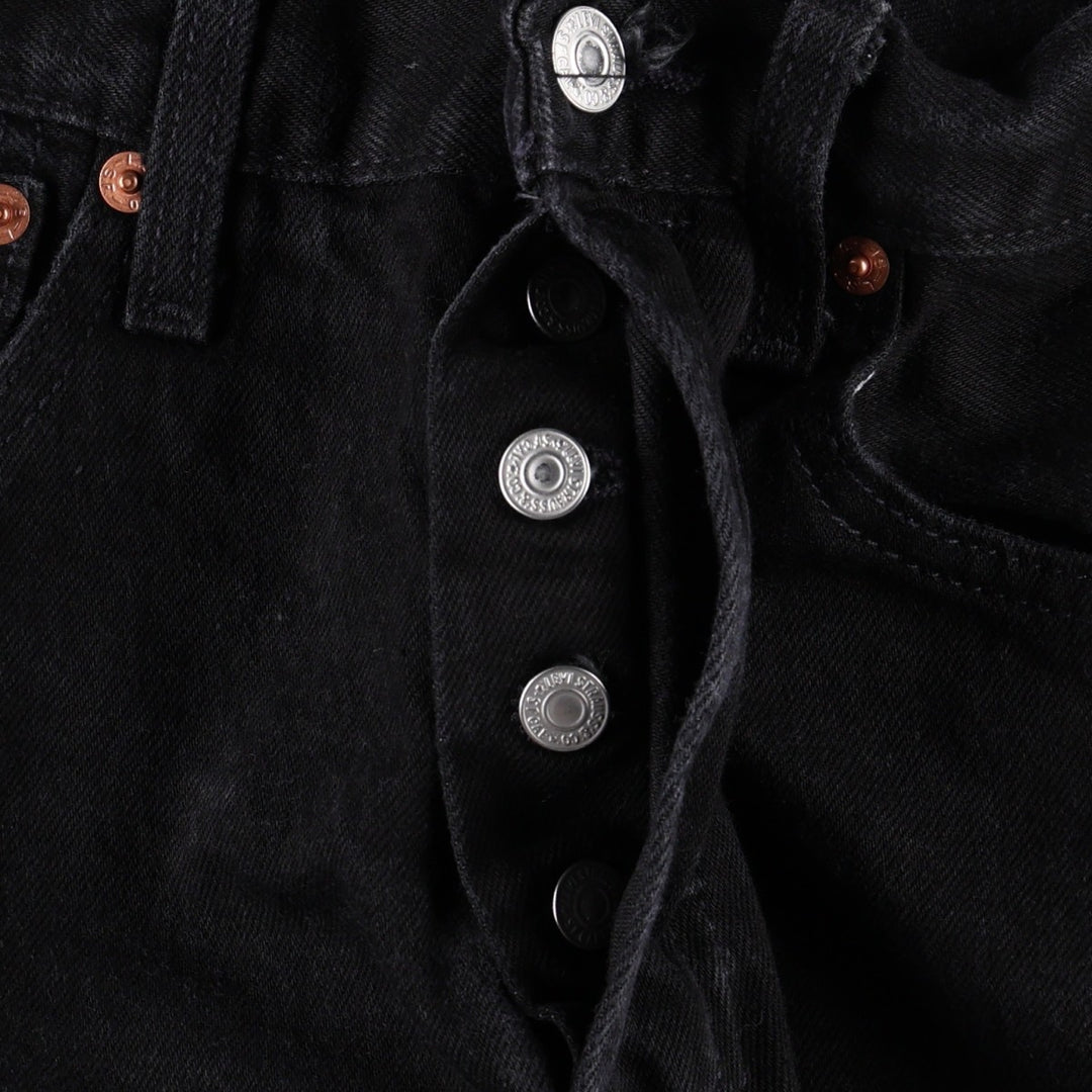 Levi's 501 Premium Black Denim Straight Leg Jeans, Men's Size W31 (approx.) unclear black type Vintage Second Hand