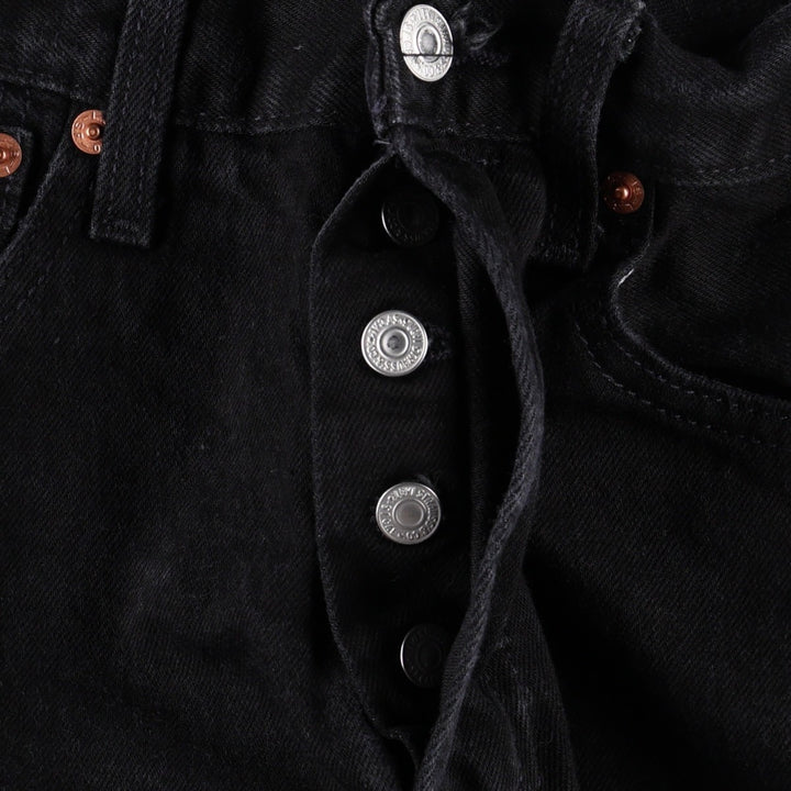 Levi's 501 Premium Black Denim Straight Leg Jeans, Men's Size W31 (approx.) unclear black type Vintage Second Hand