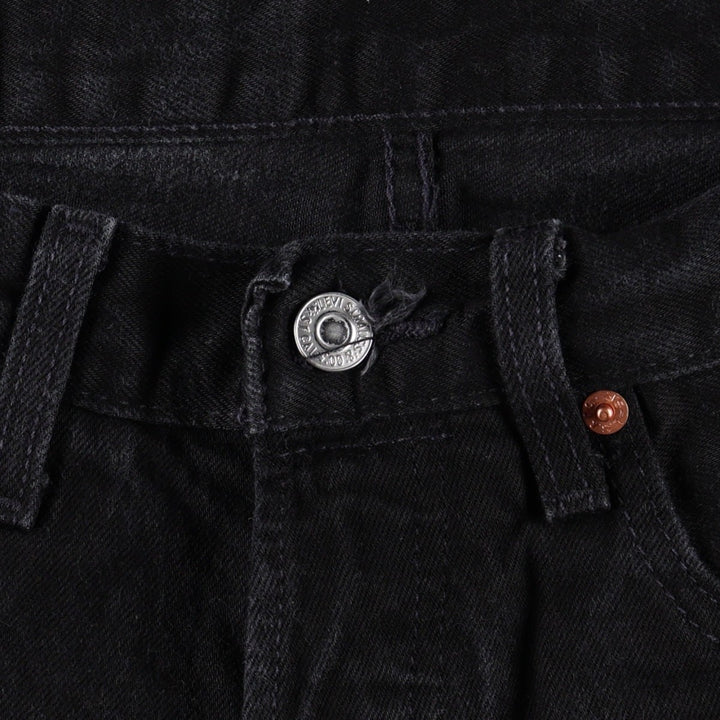 Levi's 501 Premium Black Denim Straight Leg Jeans, Men's Size W31 (approx.) unclear black type Vintage Second Hand