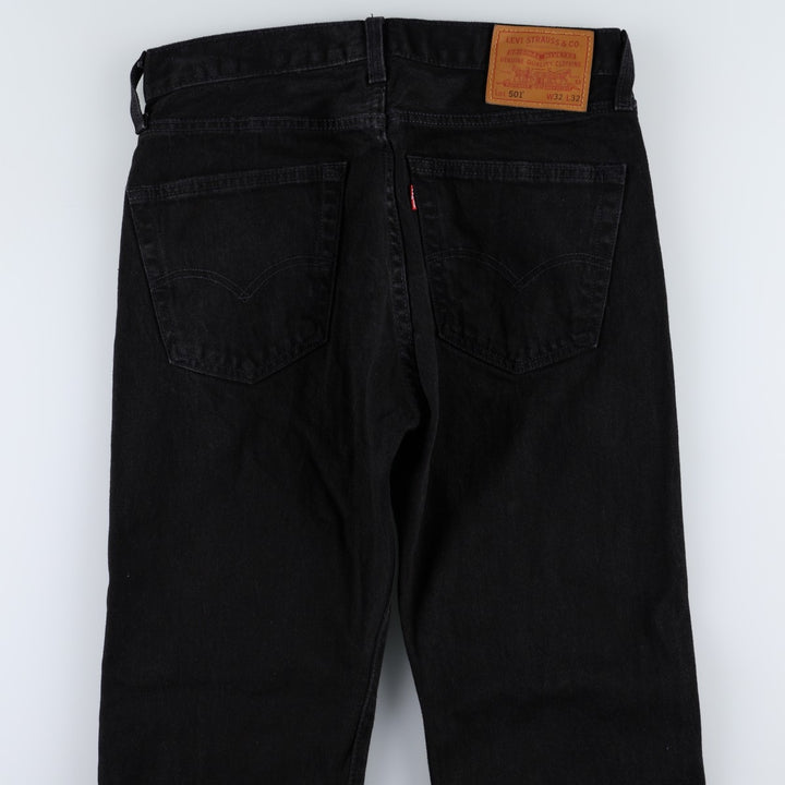 Levi's 501 Premium Black Denim Straight Leg Jeans, Men's Size W31 (approx.) unclear black type Vintage Second Hand