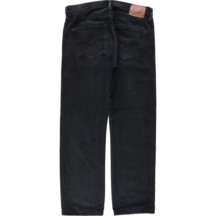 Levi's 501-0165 Black Denim Straight Leg Jeans, Men's Size W35 (approx.) cotton black type Vintage Second Hand