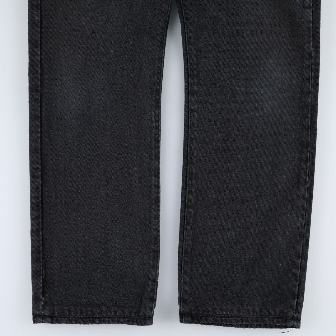 Levi's 501-0165 Black Denim Straight Leg Jeans, Men's Size W35 (approx.) cotton black type Vintage Second Hand