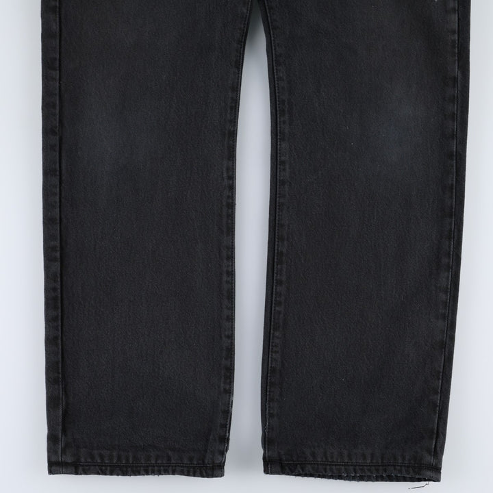 Levi's 501-0165 Black Denim Straight Leg Jeans, Men's Size W35 (approx.) cotton black type Vintage Second Hand