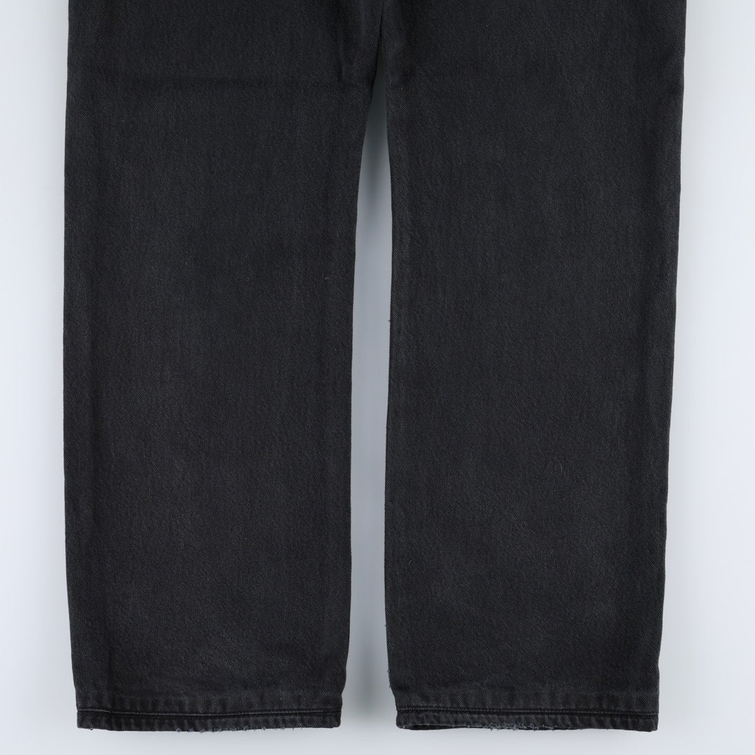 Levi's 501-0165 Black Denim Straight Leg Jeans, Men's Size W35 (approx.) cotton black type Vintage Second Hand