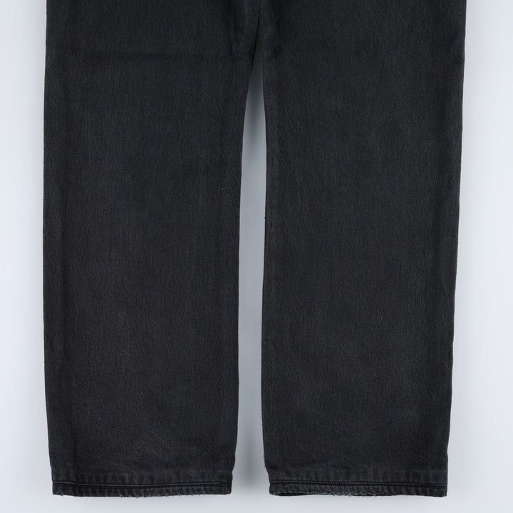 Levi's 501-0165 Black Denim Straight Leg Jeans, Men's Size W35 (approx.) cotton black type Vintage Second Hand