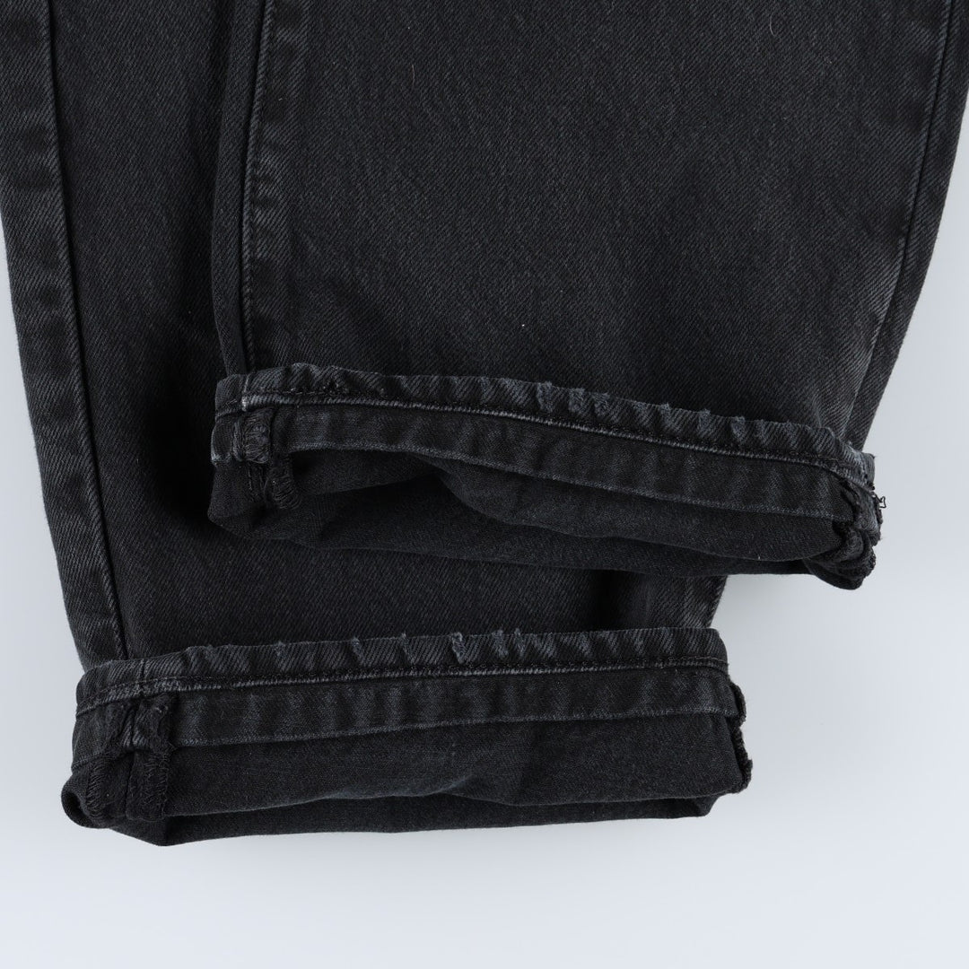 Levi's 501-0165 Black Denim Straight Leg Jeans, Men's Size W35 (approx.) cotton black type Vintage Second Hand