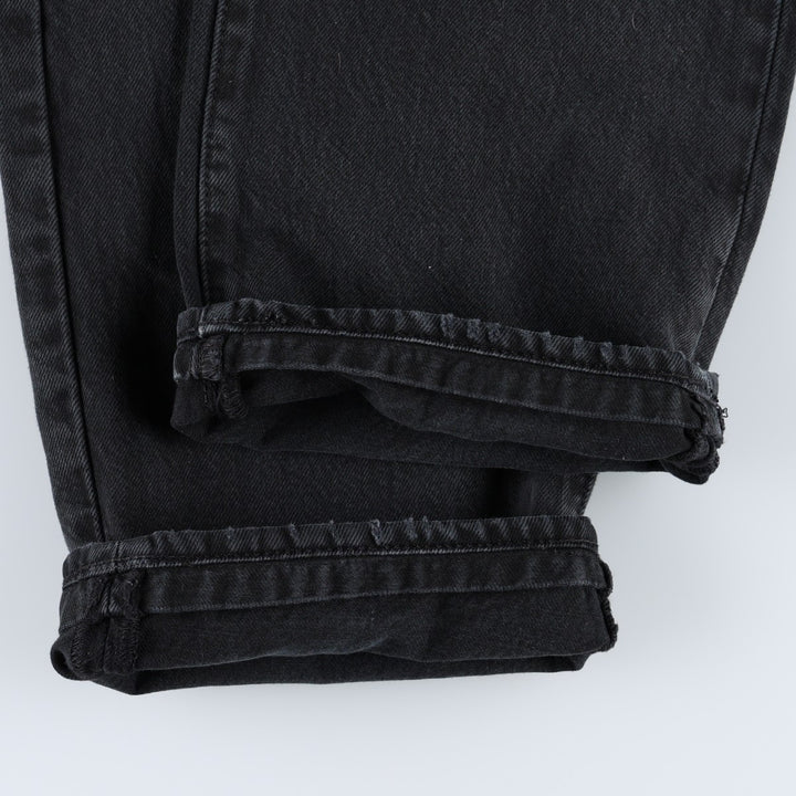 Levi's 501-0165 Black Denim Straight Leg Jeans, Men's Size W35 (approx.) cotton black type Vintage Second Hand