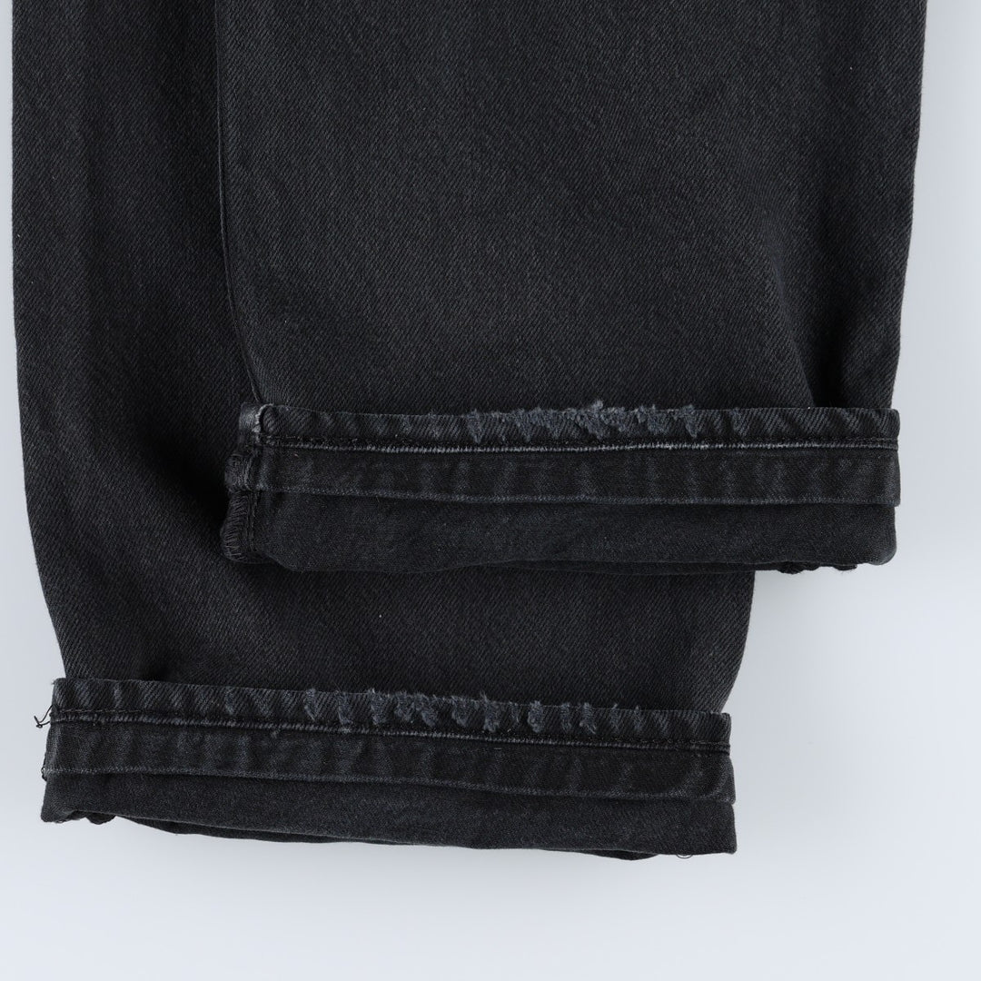 Levi's 501-0165 Black Denim Straight Leg Jeans, Men's Size W35 (approx.) cotton black type Vintage Second Hand