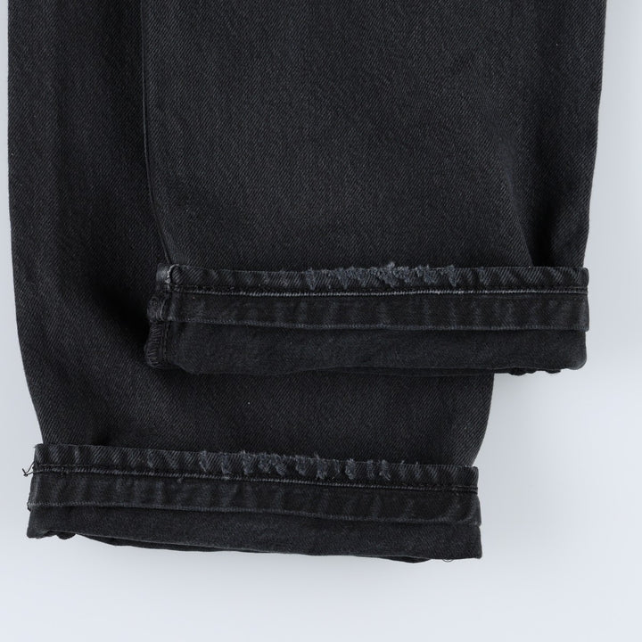Levi's 501-0165 Black Denim Straight Leg Jeans, Men's Size W35 (approx.) cotton black type Vintage Second Hand