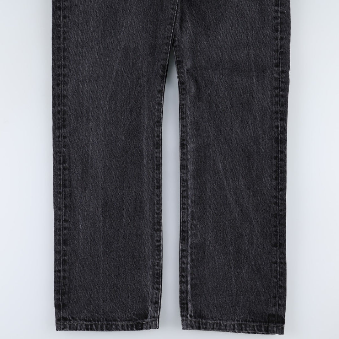 Levi's 501-0660 Black Denim Straight Leg Denim Pants, Men's Size 34 cotton black type Vintage Second Hand