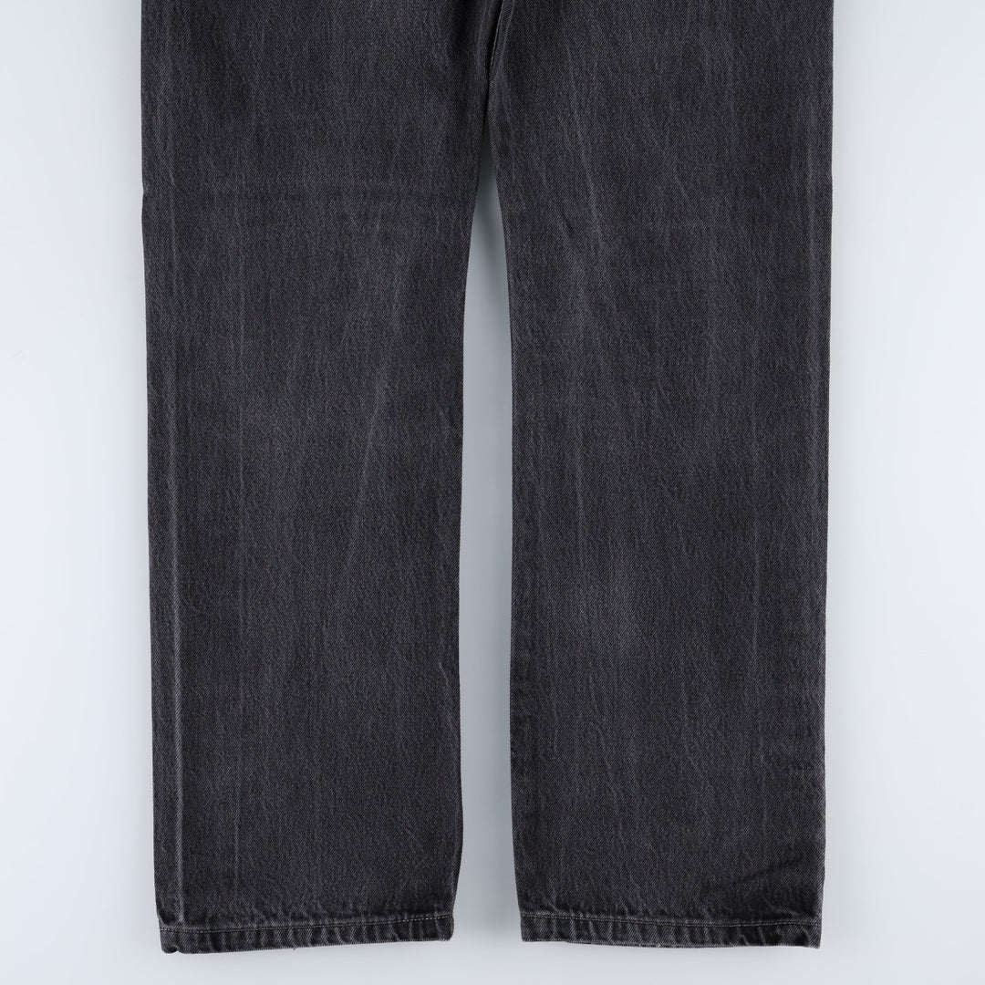 Levi's 501-0660 Black Denim Straight Leg Denim Pants, Men's Size 34 cotton black type Vintage Second Hand
