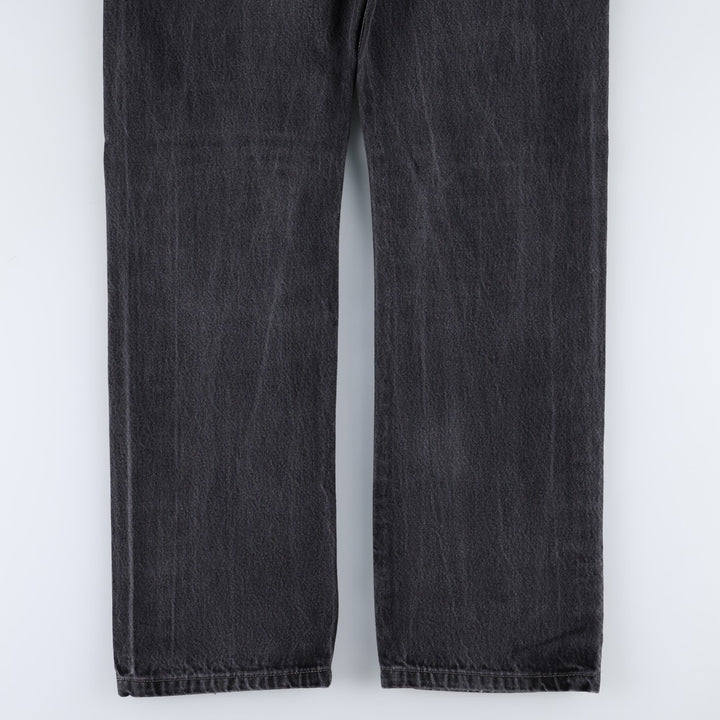 Levi's 501-0660 Black Denim Straight Leg Denim Pants, Men's Size 34 cotton black type Vintage Second Hand
