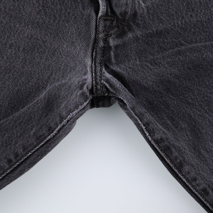 Levi's 501-0660 Black Denim Straight Leg Denim Pants, Men's Size 34 cotton black type Vintage Second Hand