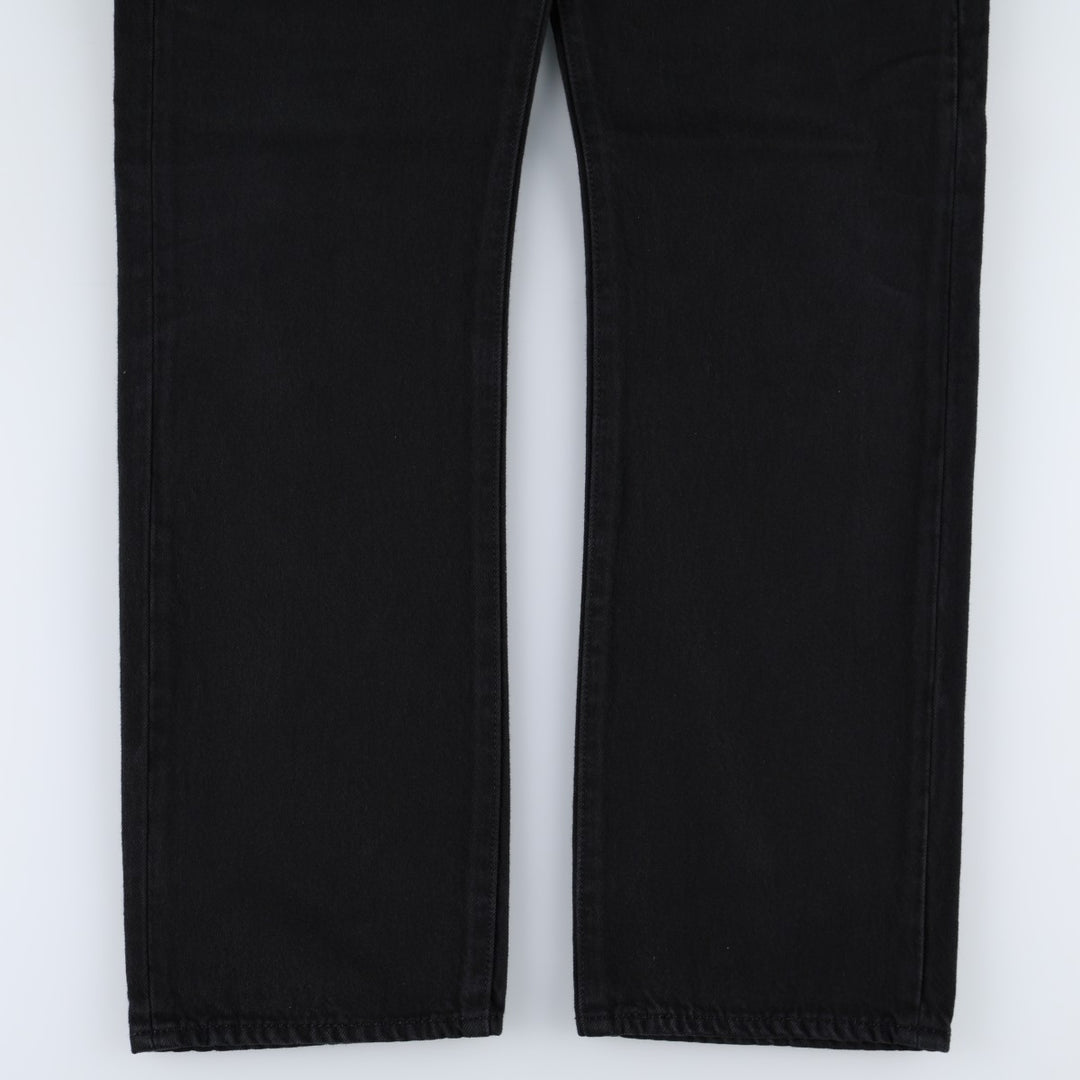 Levi's 501-0165 Black Denim Straight Leg Denim Pants, Men's Size 34 cotton black type Vintage Second Hand