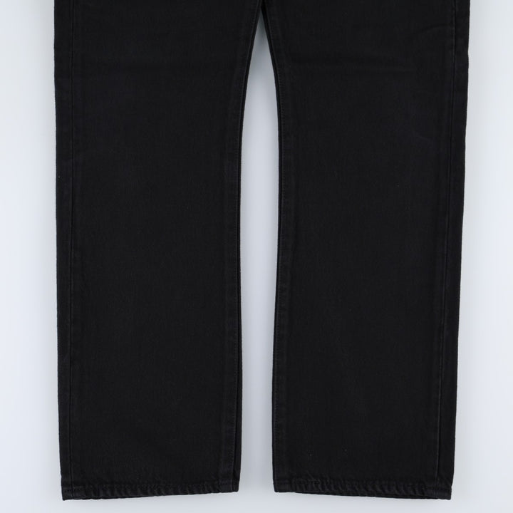 Levi's 501-0165 Black Denim Straight Leg Denim Pants, Men's Size 34 cotton black type Vintage Second Hand