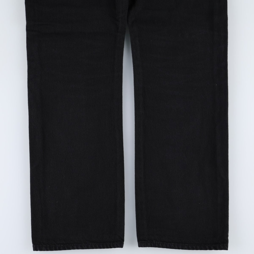 Levi's 501-0165 Black Denim Straight Leg Denim Pants, Men's Size 34 cotton black type Vintage Second Hand