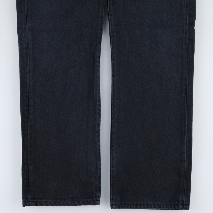 Levi's Levi's 501 STRAIGHT LEG BUTTON-FLY Black denim straight denim pants men's w34 equivalent cotton black type Vintage Second Hand