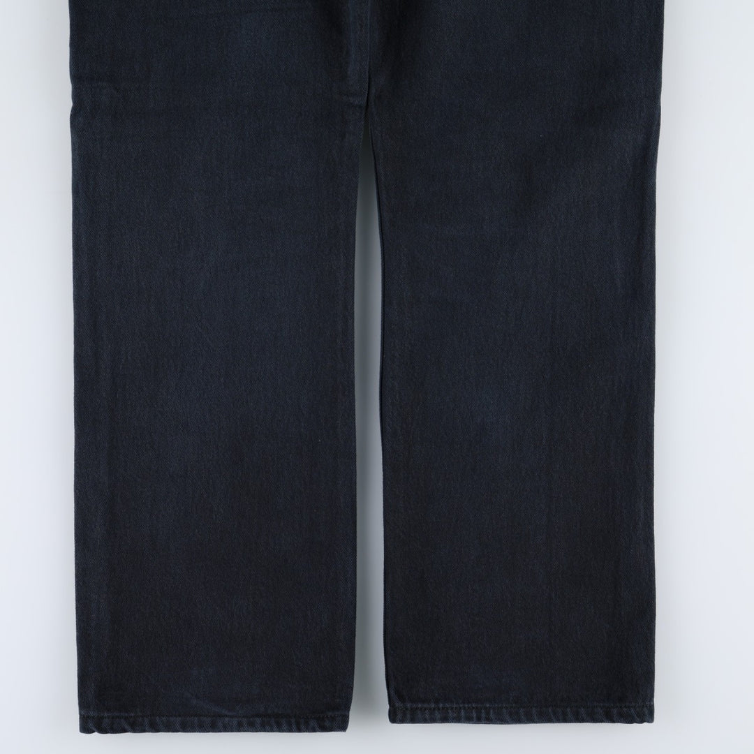 Levi's Levi's 501 STRAIGHT LEG BUTTON-FLY Black denim straight denim pants men's w34 equivalent cotton black type Vintage Second Hand